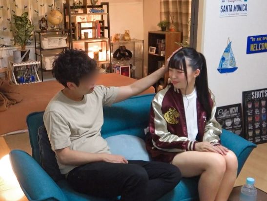 【黒髪ポニテの素人娘】22歳の緊張女子を自宅に誘い、リラックスさせてから濃厚セックス！ウブな反応が可愛すぎる♡