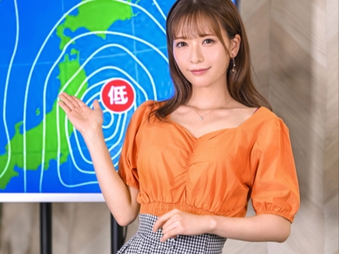 【天気予報はエロ予報】『やだ、見ないで…』超カワイイお天気キャスターが放送事故級のエロ展開！カメラの前でセクハラされ、生中継で感じちゃう！
