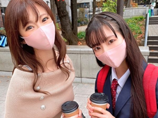 【年の差姉妹ナンパ】『お姉ちゃん、我慢できない…』28歳と18歳の姉妹をゲット！チンポ依存症の姉がイケメンチンポに夢中で、妹は驚きのエロ展開に！街中で大胆プレイ！！